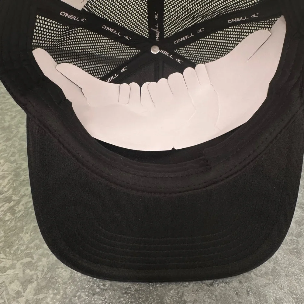 O'Neill Trucker Hat Mens OS Black New‎ Daisy Floral Graphic Mesh Snapback Cap